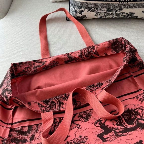 Christian Dior Canvas Dioriviera Tote Pink Grey♥️ - Picture 5 of 12